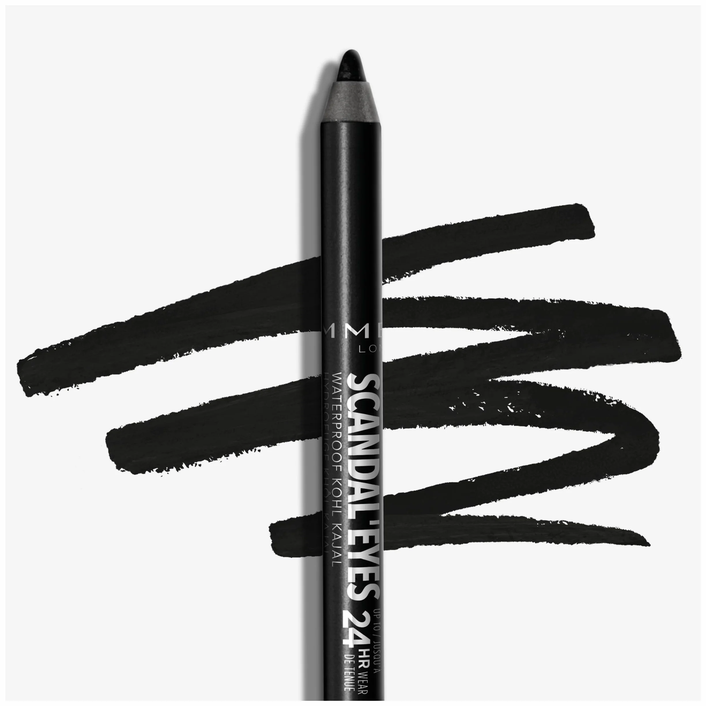 Rimmel London Scandaleyes Waterproof Khol Kajal Liners Tono 1, 1.3g - 1 unidad