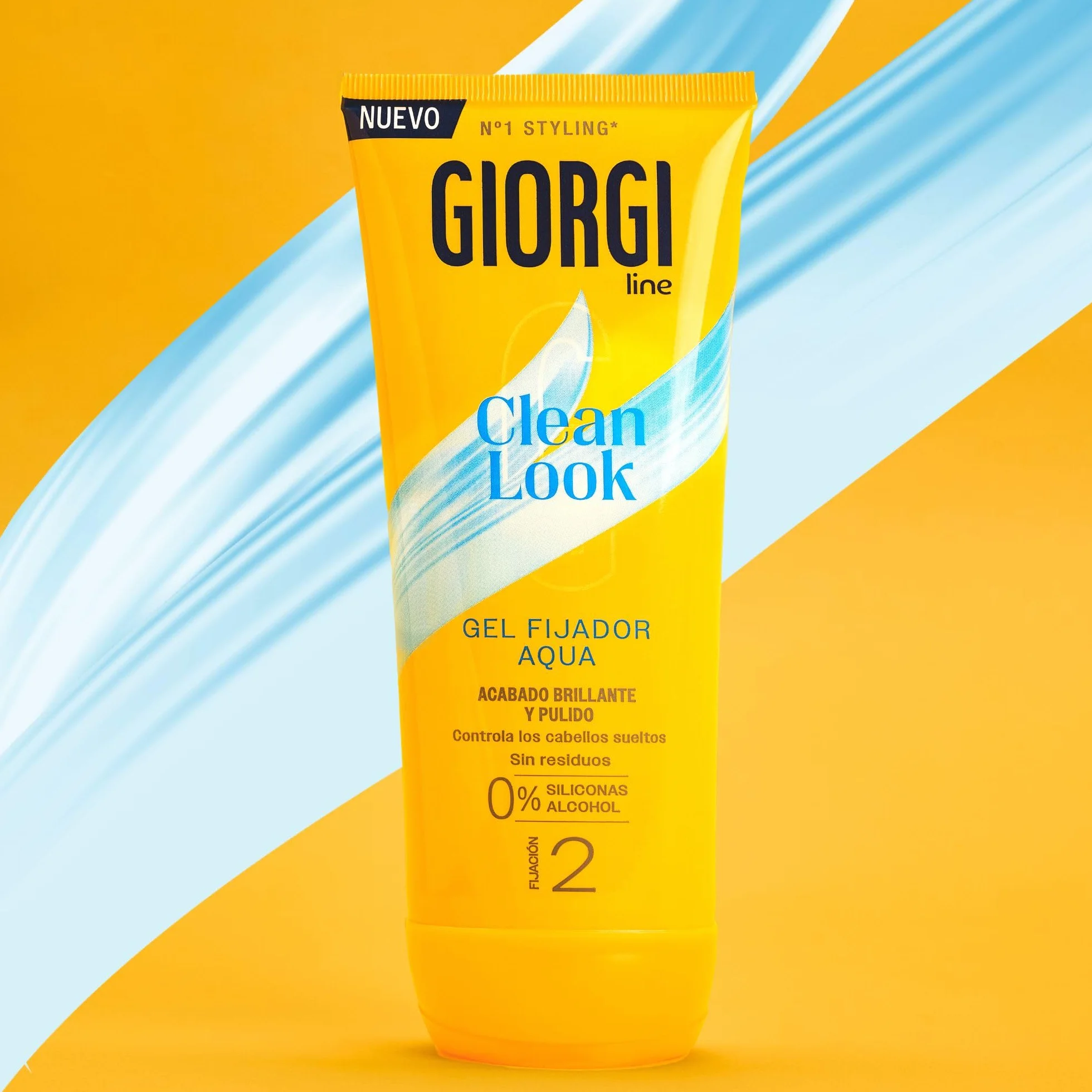 Giorgi Line Gomina Clean Look Aceite de Argán Gel Definidor sin Residuos 0% Siliconas 0% Alcohol 170 ml