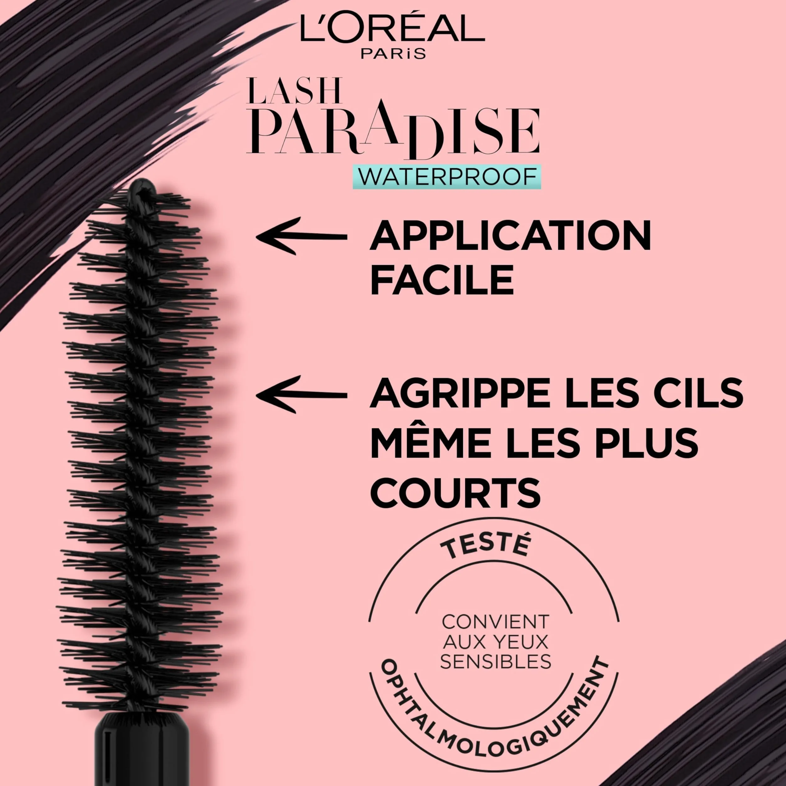 L'Oreal Paris Paradise Extatic Máscara de Pestañas Waterproof Negro 7 ml