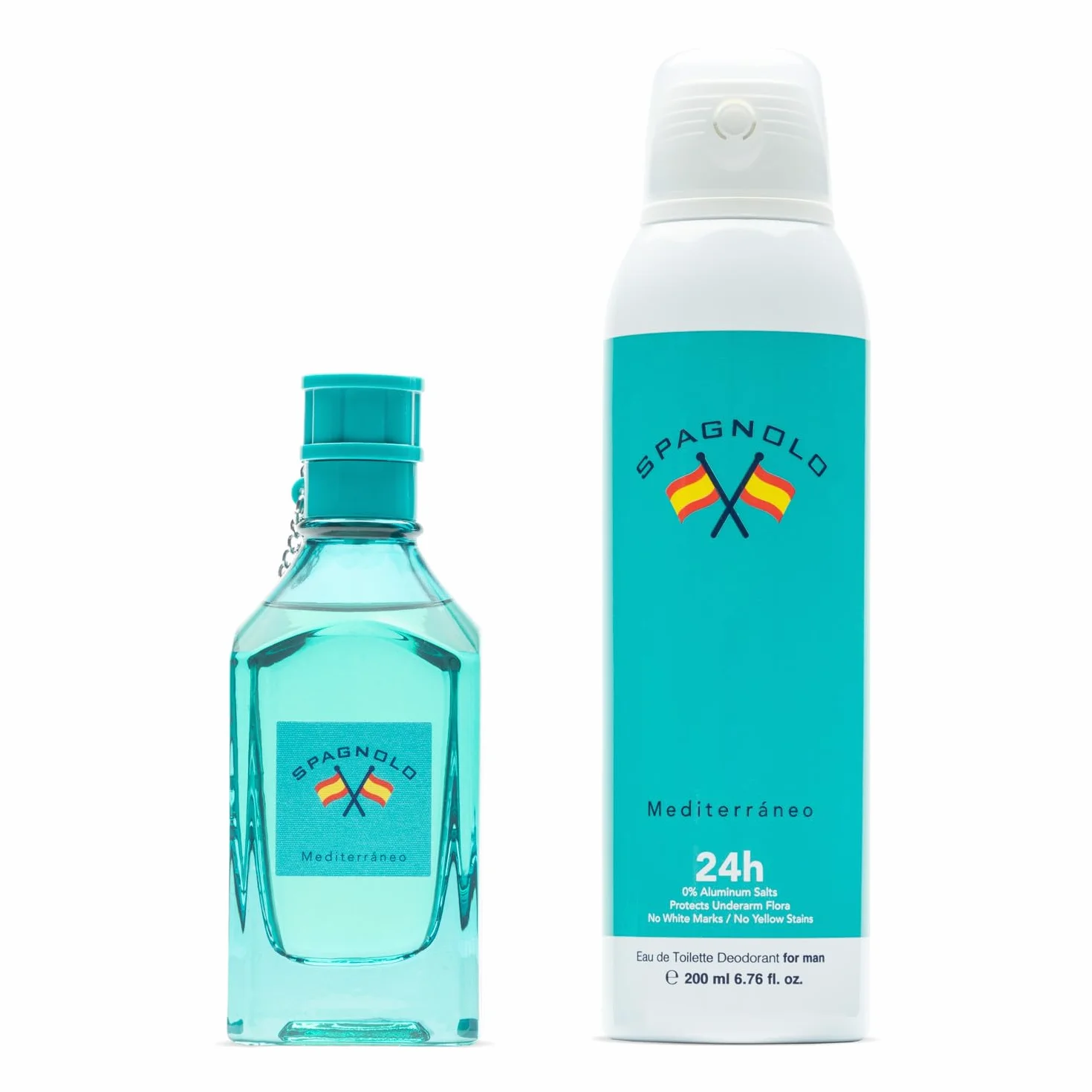 SPAGNOLO Mediterráneo Colonia 75ml + Deo 200ml Estuche de Regalo Hombre Perfume Spray