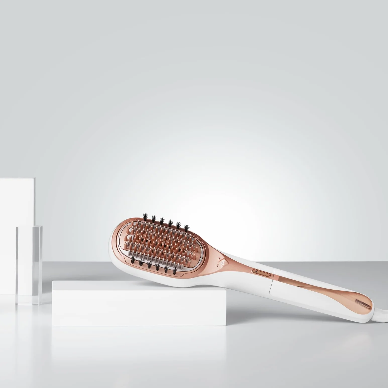 Rowenta Cepillo reparador a vapor CF9920 Thermal Care, cerdas naturales