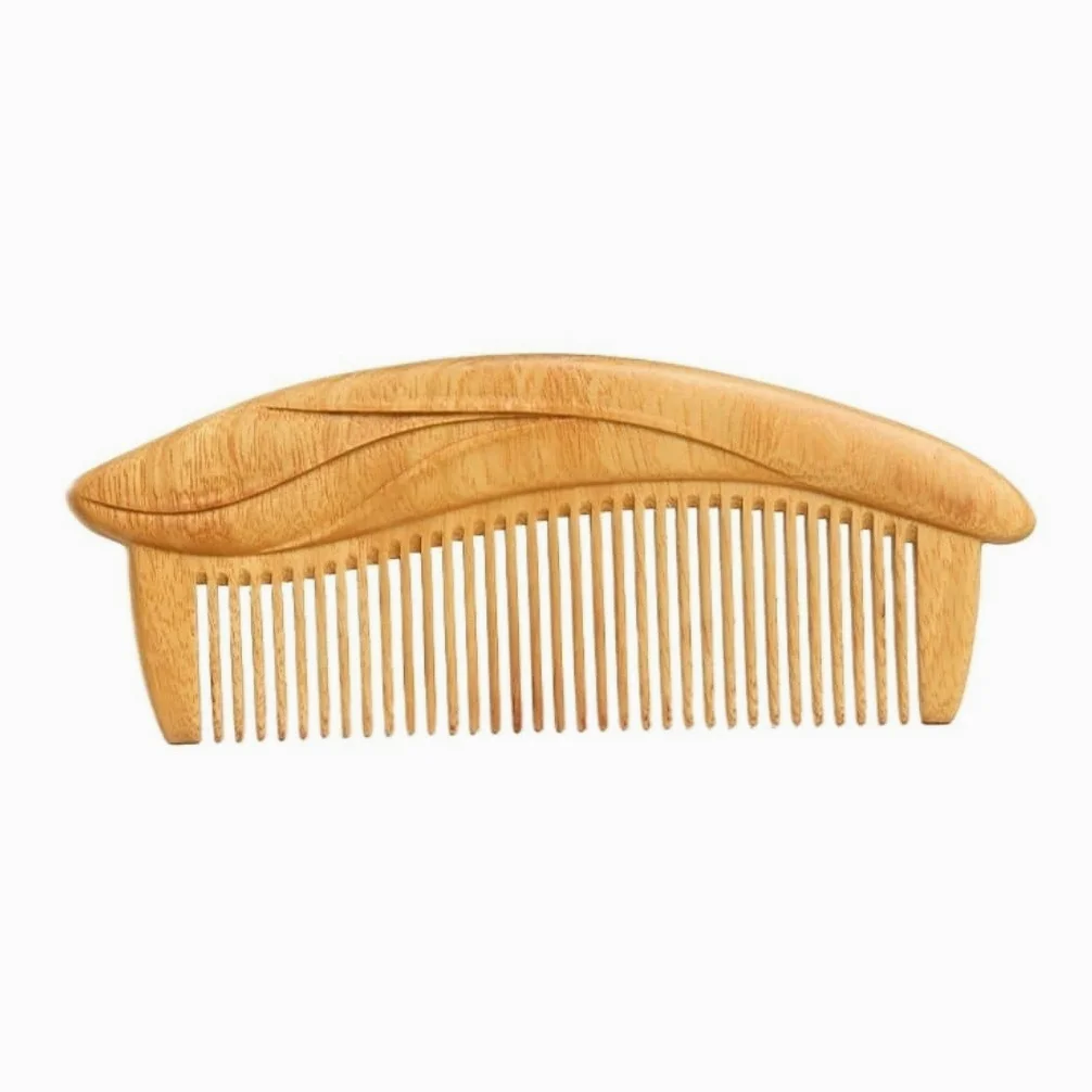 NEBE Cepillo Pelo Peine de Estilo Retro, Peine de Viaje portátil de Madera Maciza, Peine for Barba for Hombres, Peine for Pelo Rizado (tamaño: 5 Pulgadas) Peine