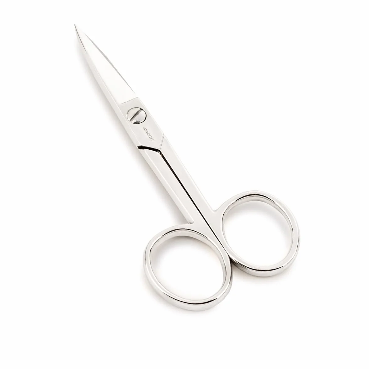 Arcos Tijeras de Manicura Rectas Acero Forjado 102 mm Niqueladas Plata Serie Style