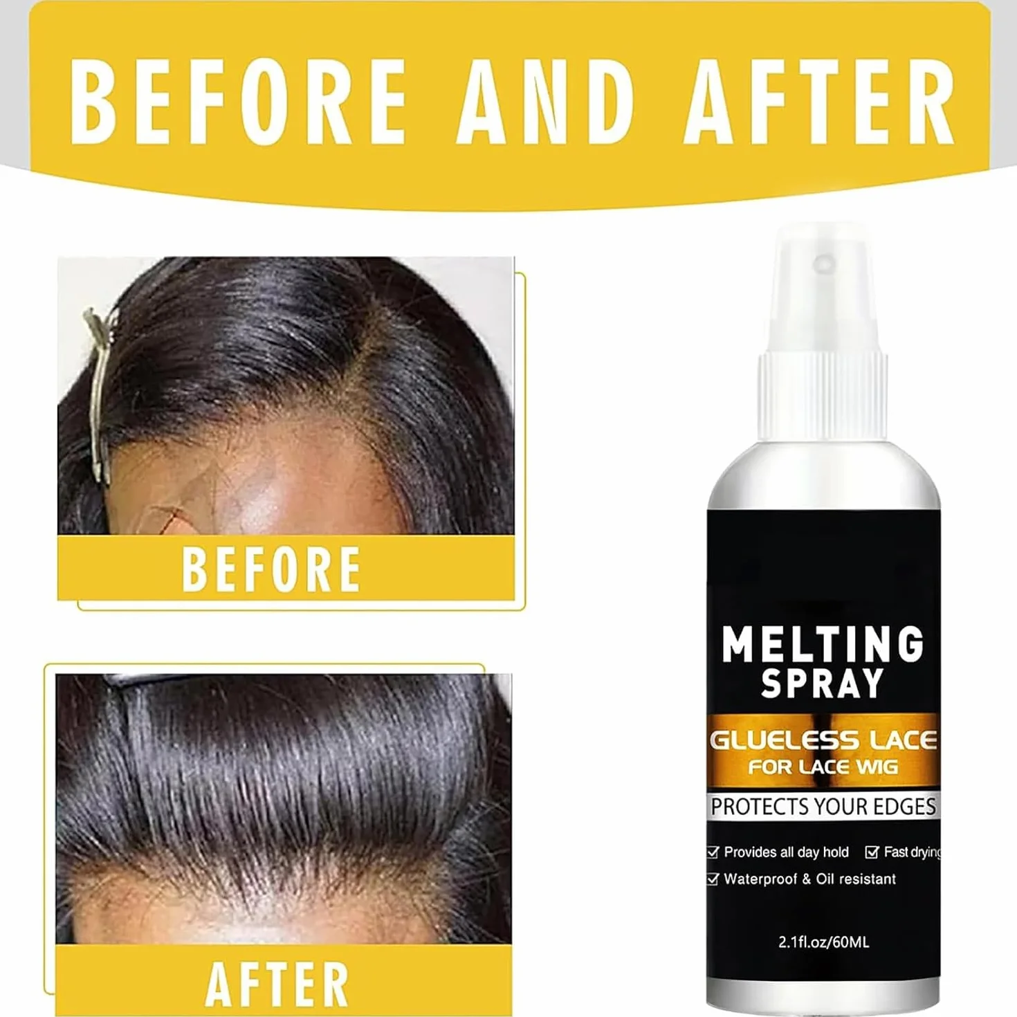 Removedor de Extensiones Adhesivas 60ML para Cabello Pelucas Postizos