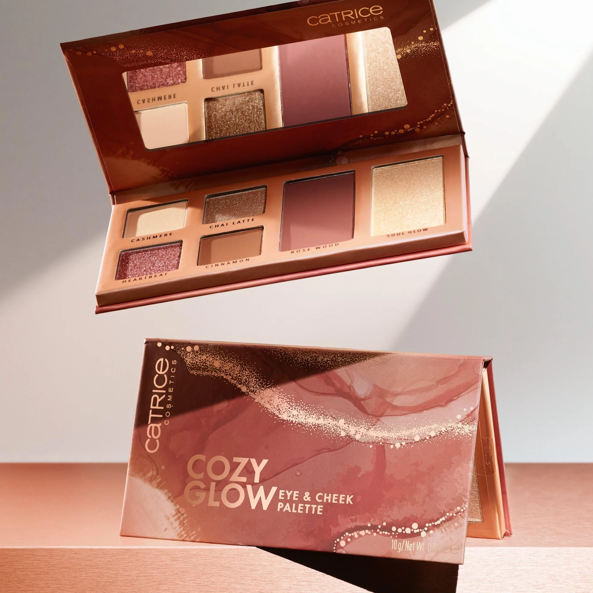 Catrice Paleta de ojos y mejillas Cozy Glow, larga duración, 10g