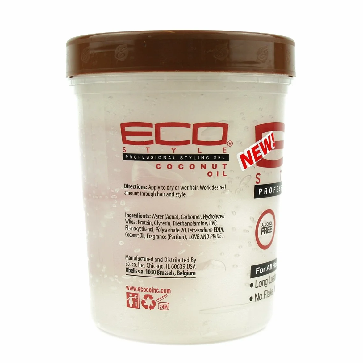 Eco Styler Max Hold Professional Styling Gel Aceite de coco 946 ml