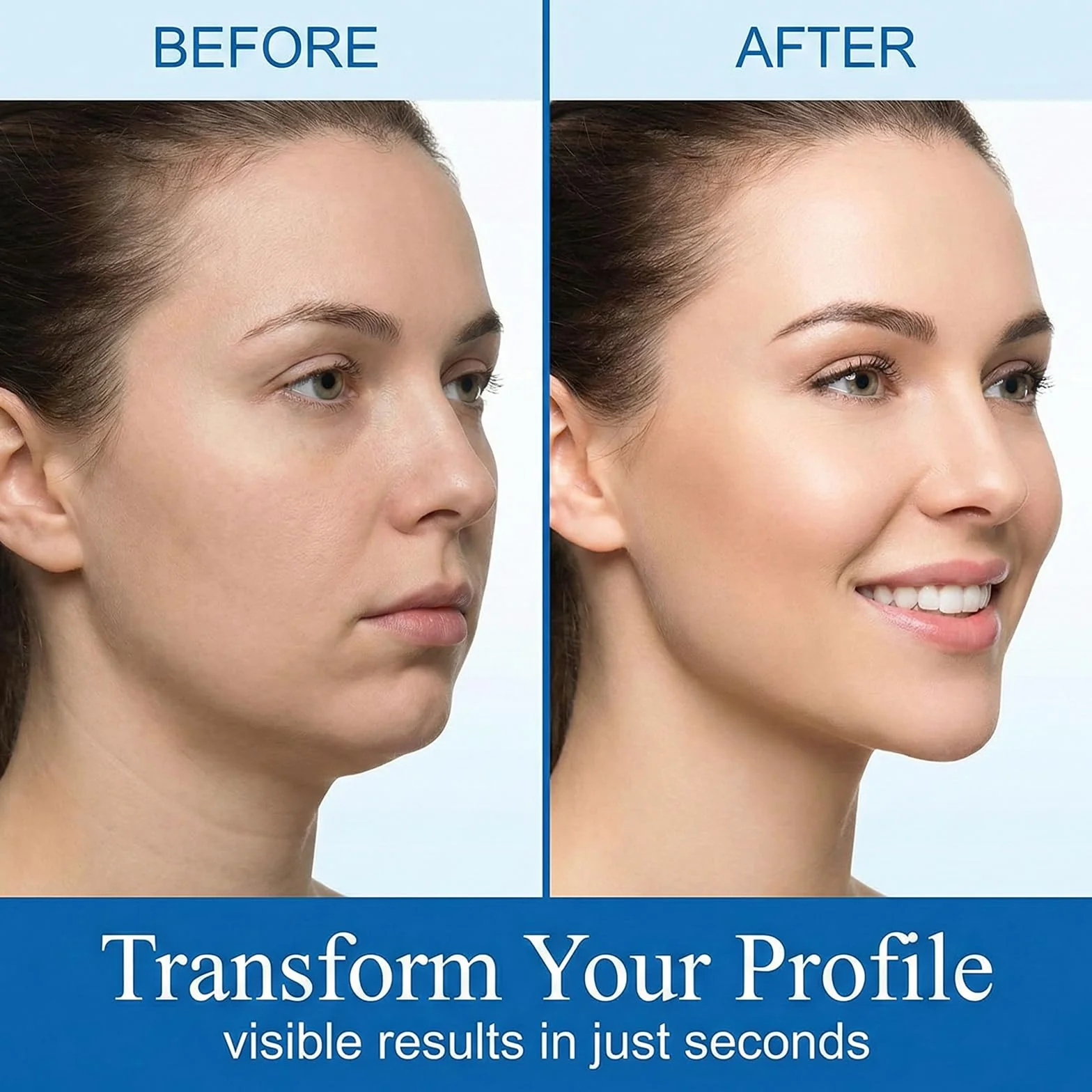 Cinta de Elevación Facial 100 Unidades, Parches Invisibles Lifting Rostro y Contorno Mandibular
