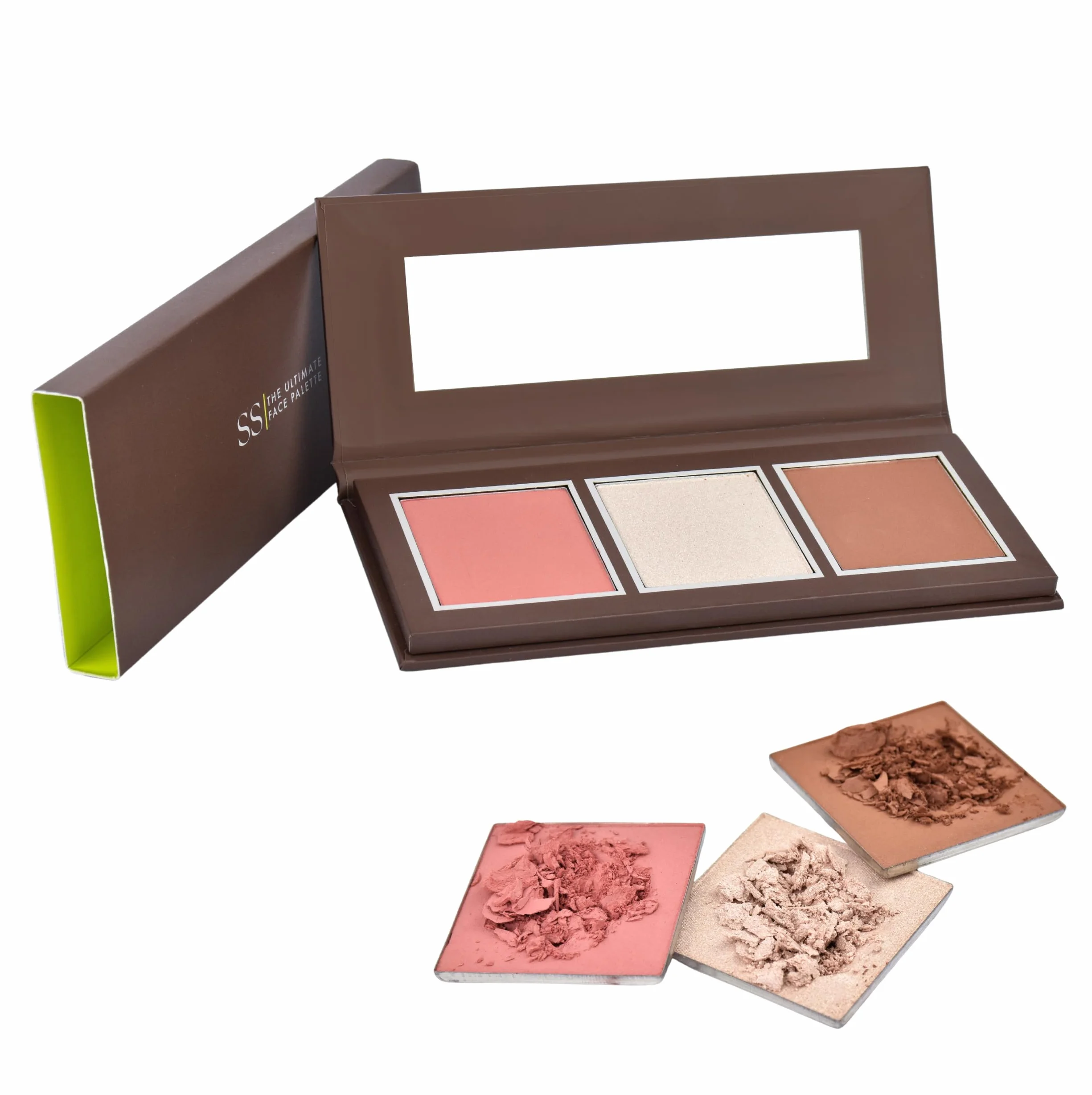 Double S Beauty Paleta Maquillaje Compacta Bronceador Iluminador Colorete