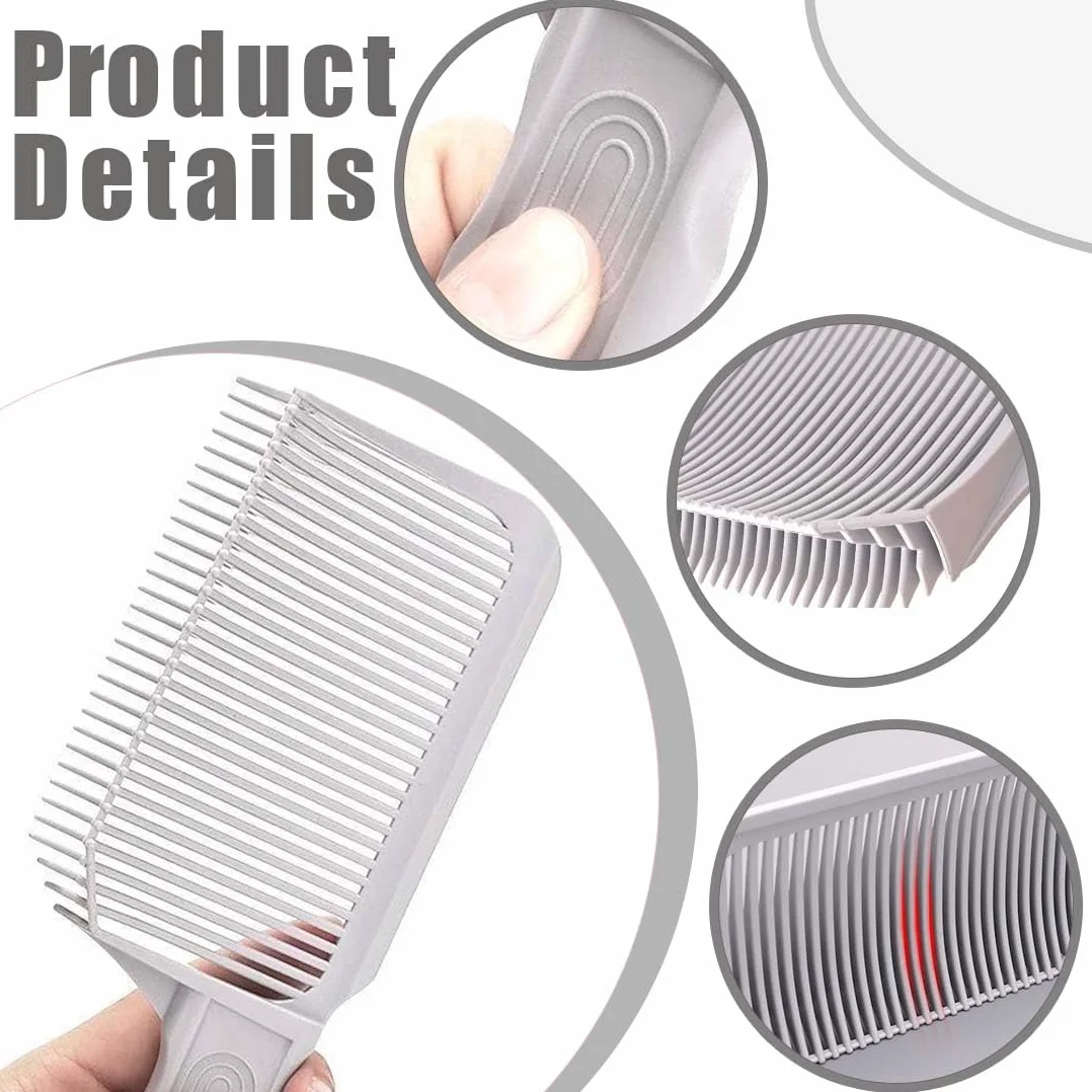 Peine de peluquería ajustable para cortar el pelo, juego de corte curvado de silicona