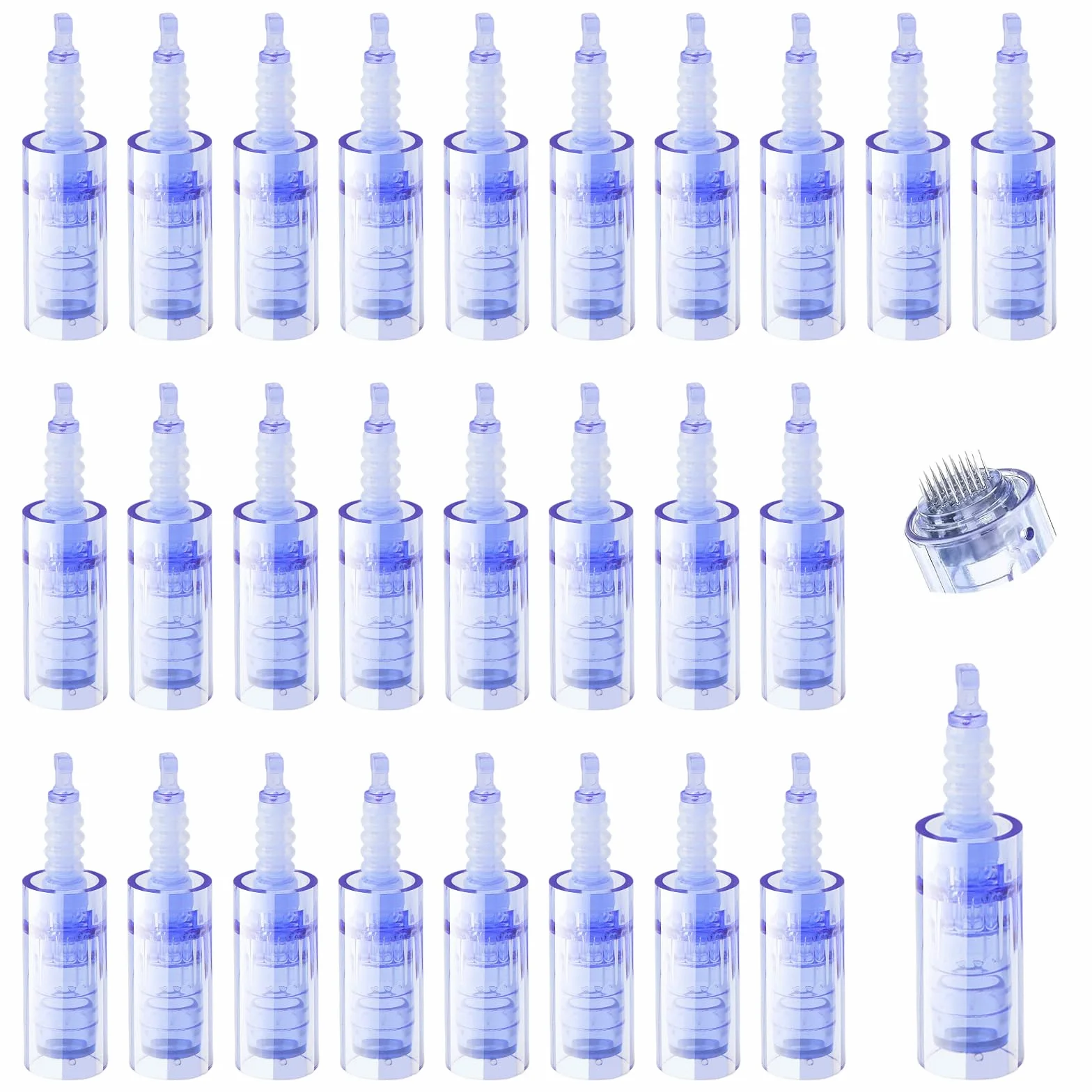 Agujas Dermapen 36 Puntas Microneedling Cartuchos Repuesto Antienvejecimiento Rejuvenecimiento Piel