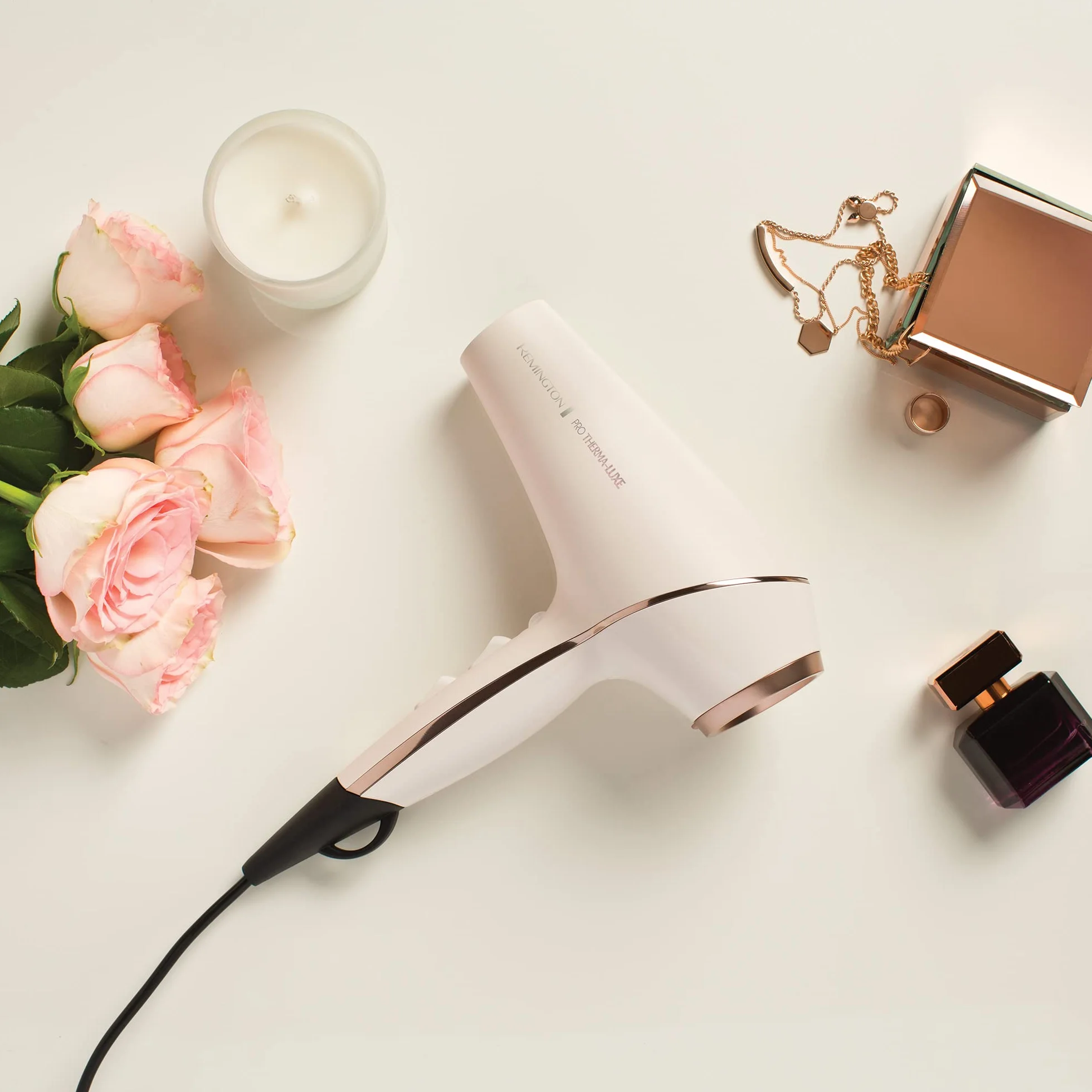 Remington PROluxe Secador de Pelo Profesional 2400 W Motor AC Iónico OPTIHeat AC9140