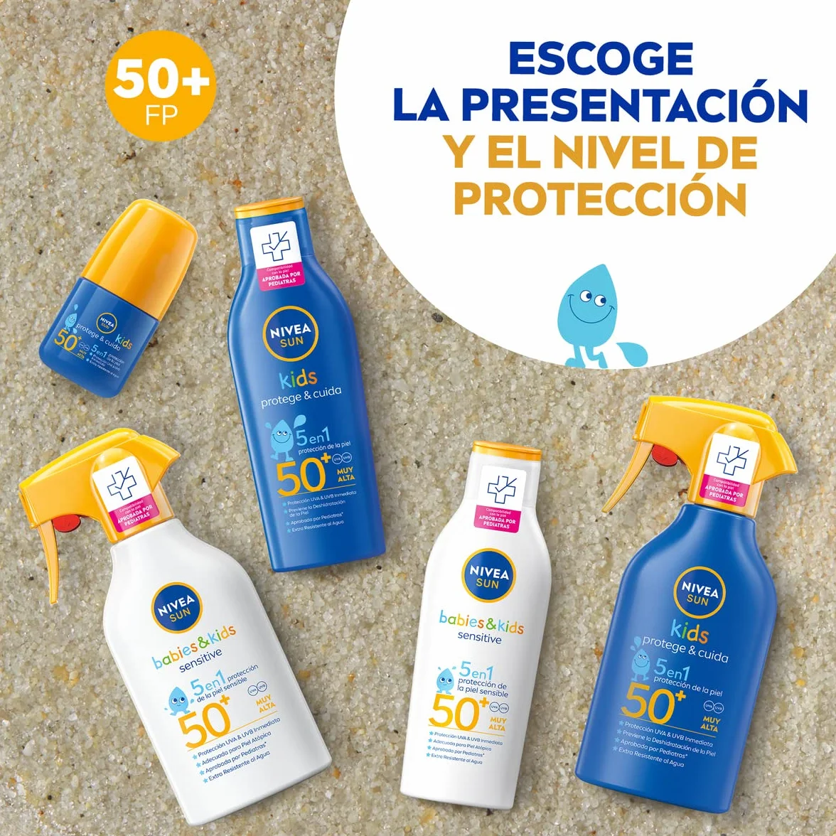 NIVEA SUN Protege & Cuida Kids Roll-On FP50+ Protector Solar Infantil 50 ml