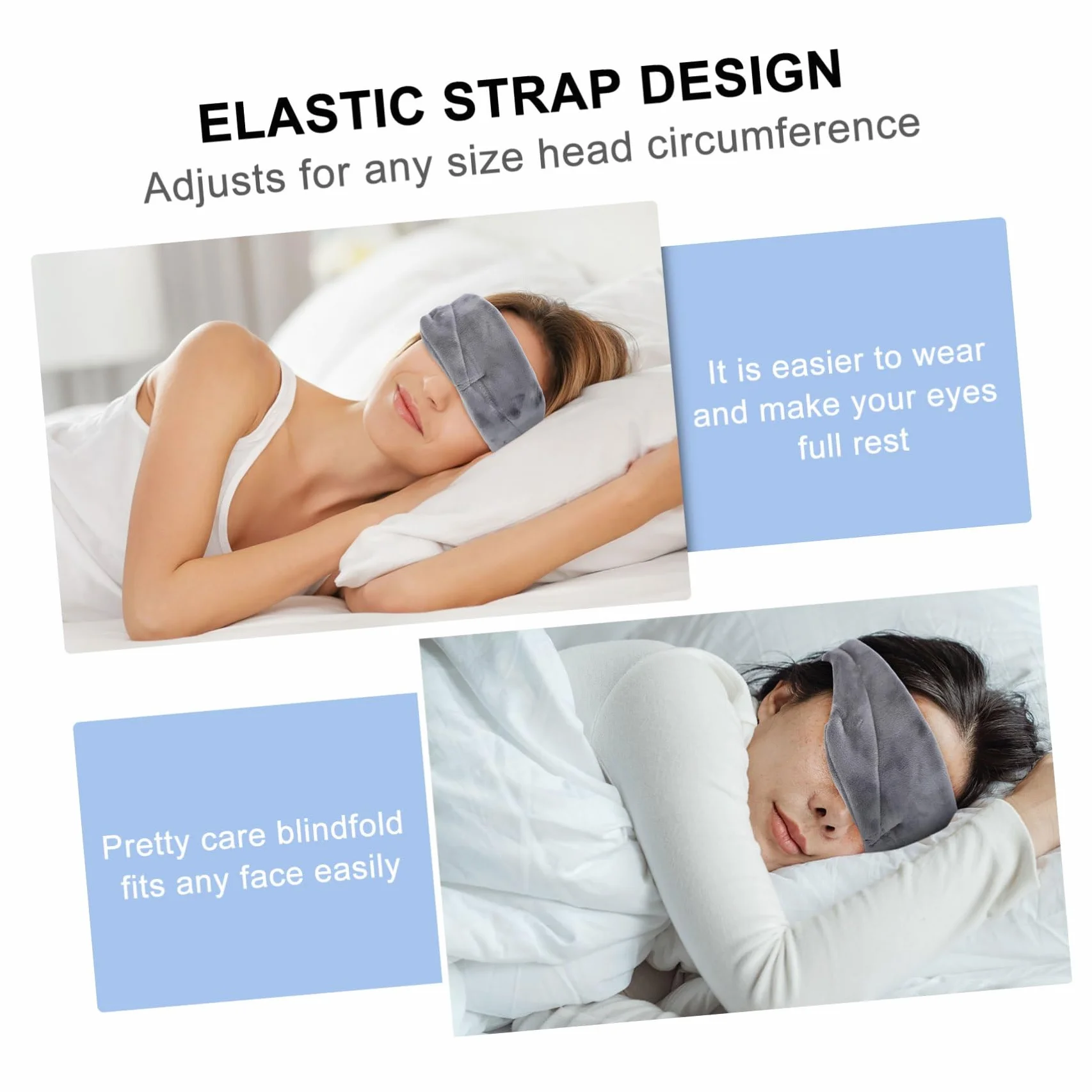 FOMIYES 3 Piezas Antifaz Tridimensional Para Dormir Protector Ocular Para Dormir Tapones Para Los Oídos Antifaz Para Visera Contorneada 3D Venda Nocturna Ligero