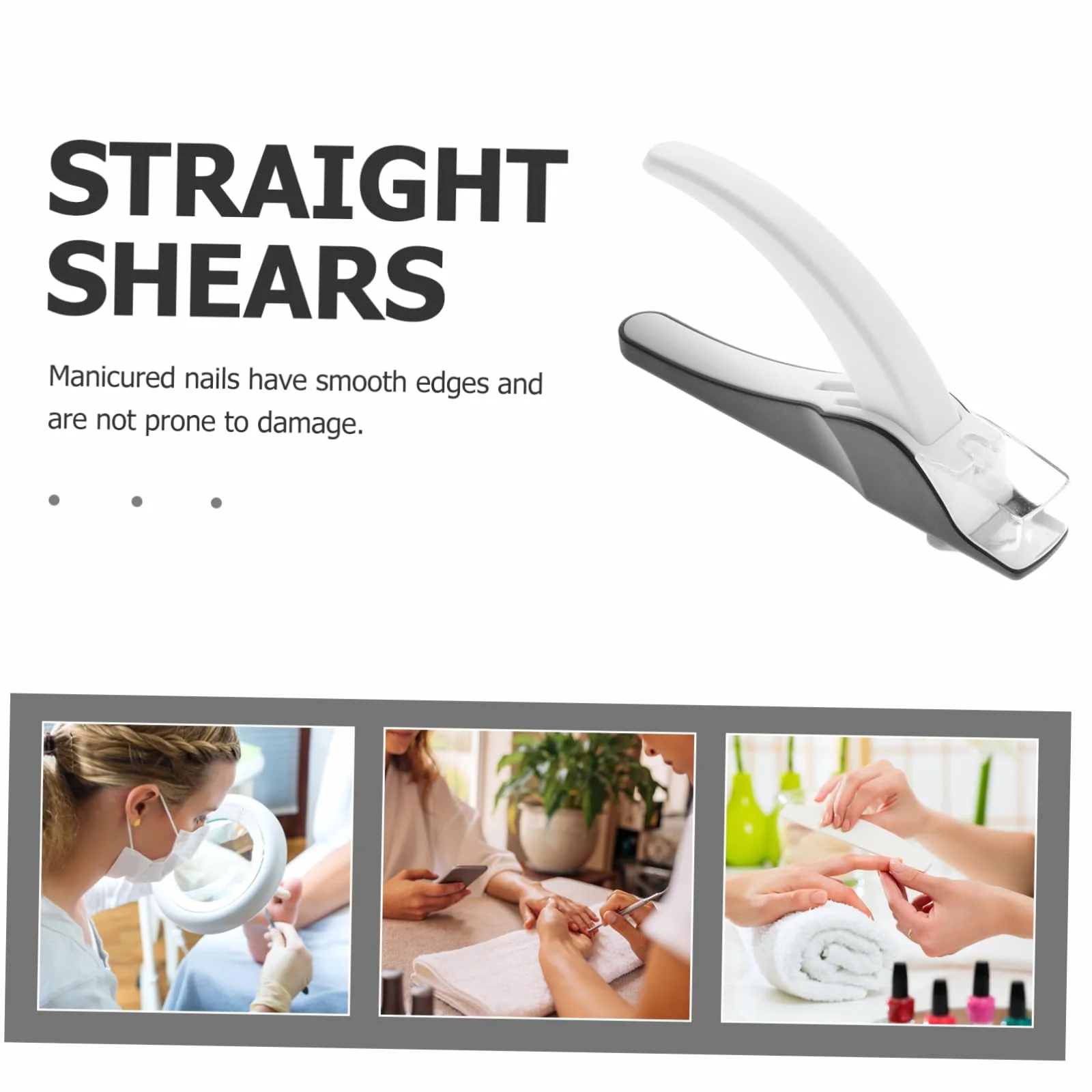 SHERCHPRY Cortauñas Profesional 1 Unidad Mango Texturizado Antisalpicaduras Para Uñas Postizas