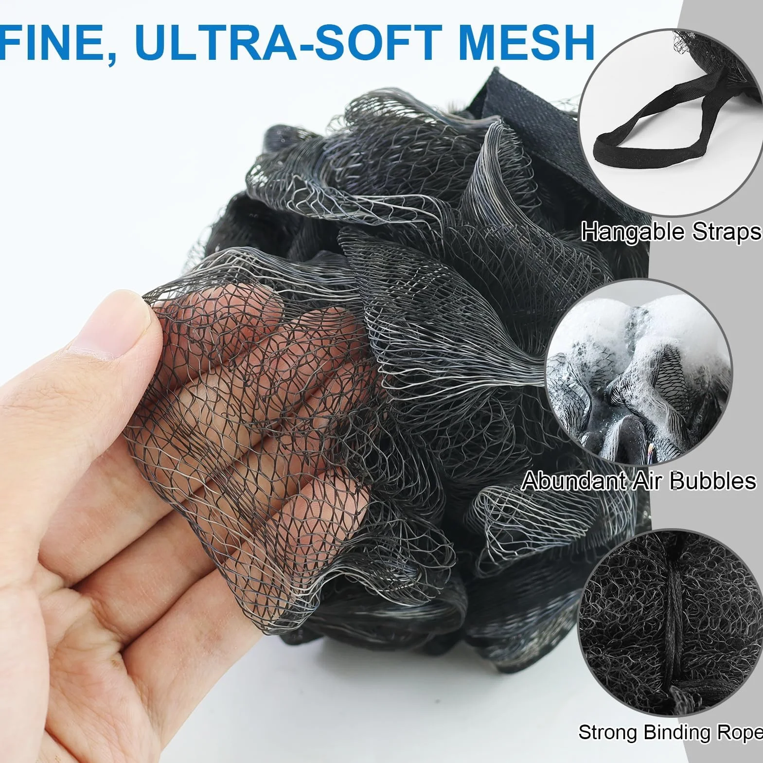 Esponjas de baño luffa cepillo pack 5