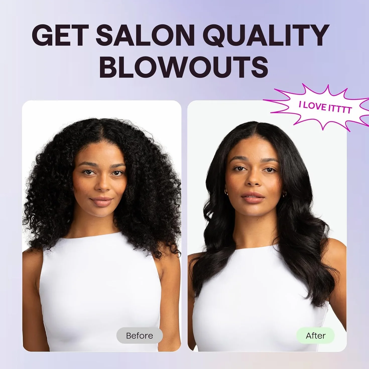 Wavytalk Cepillo Térmico 38mm Iónico Rizador Calentado para Ondas Naturales y Volumen, Doble Voltaje