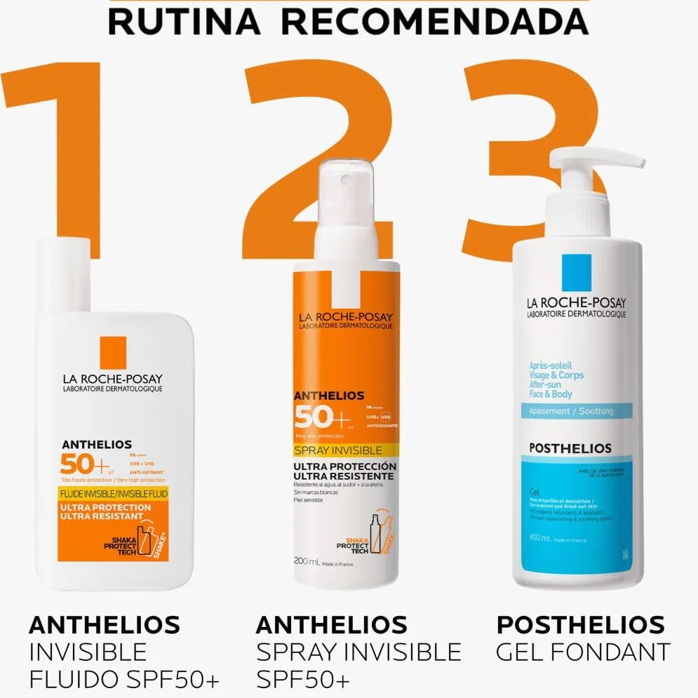 La Roche Posay Anthelios Protector Solar Invisible Spray 200 ml Resistente al Agua