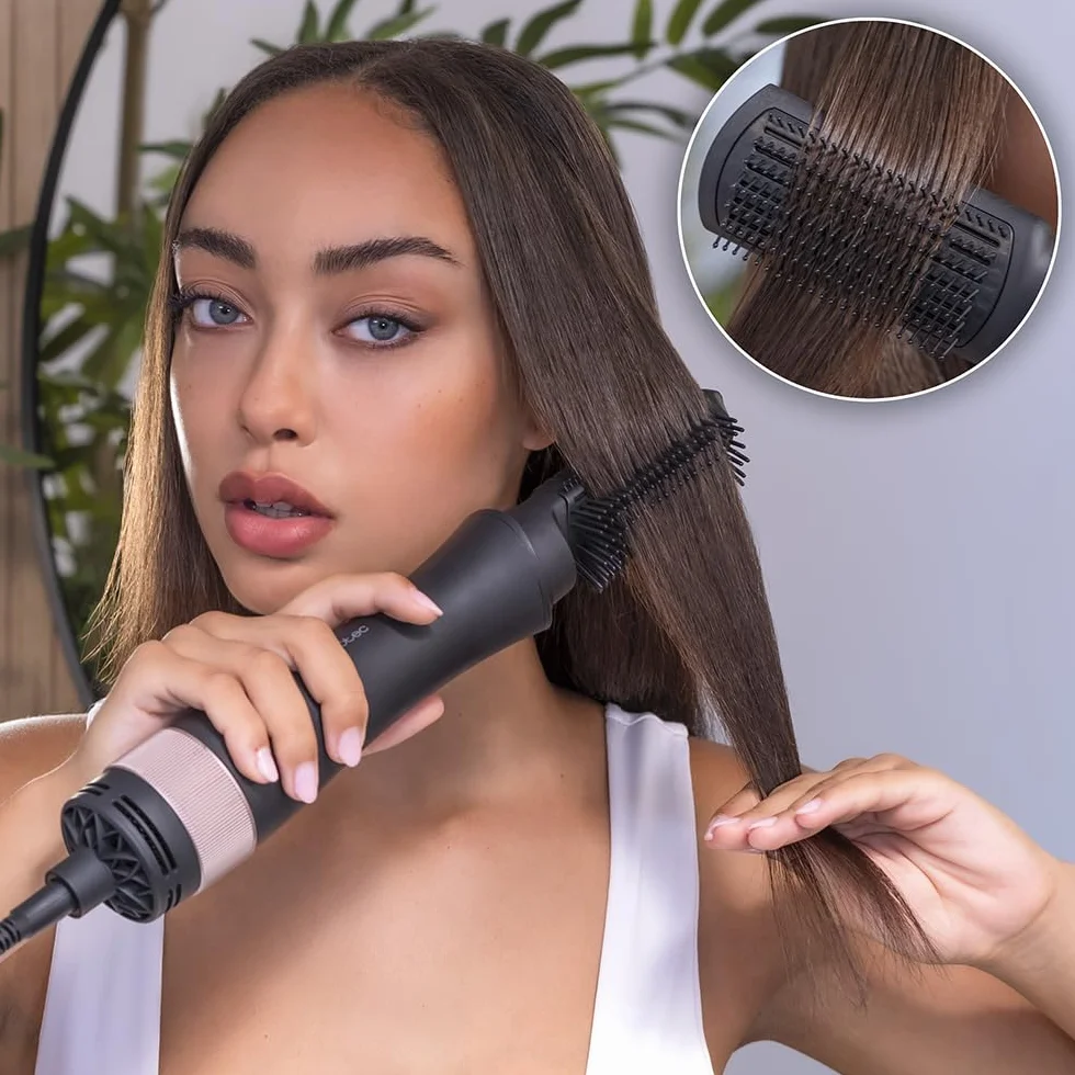 Cecotec Cepillo de Aire 10 en 1 Bamba CeramicCare 10in1 Styler, 1000 W, 10 Cabezales, 3 Temperaturas, 2 Velocidades, Cerámica, Aire Frío