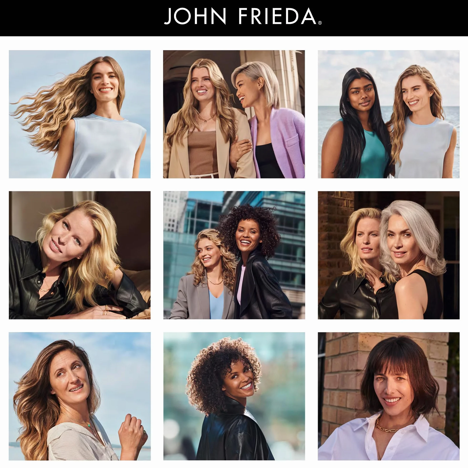 JOHN FRIEDA - Sérum Anti-Frizz 50 ml, para Cabello Encrespado, Protege contra Humedad y Calor, Hidrata y Controla el Cabello, Pelo Más Fuerte y Brillante
