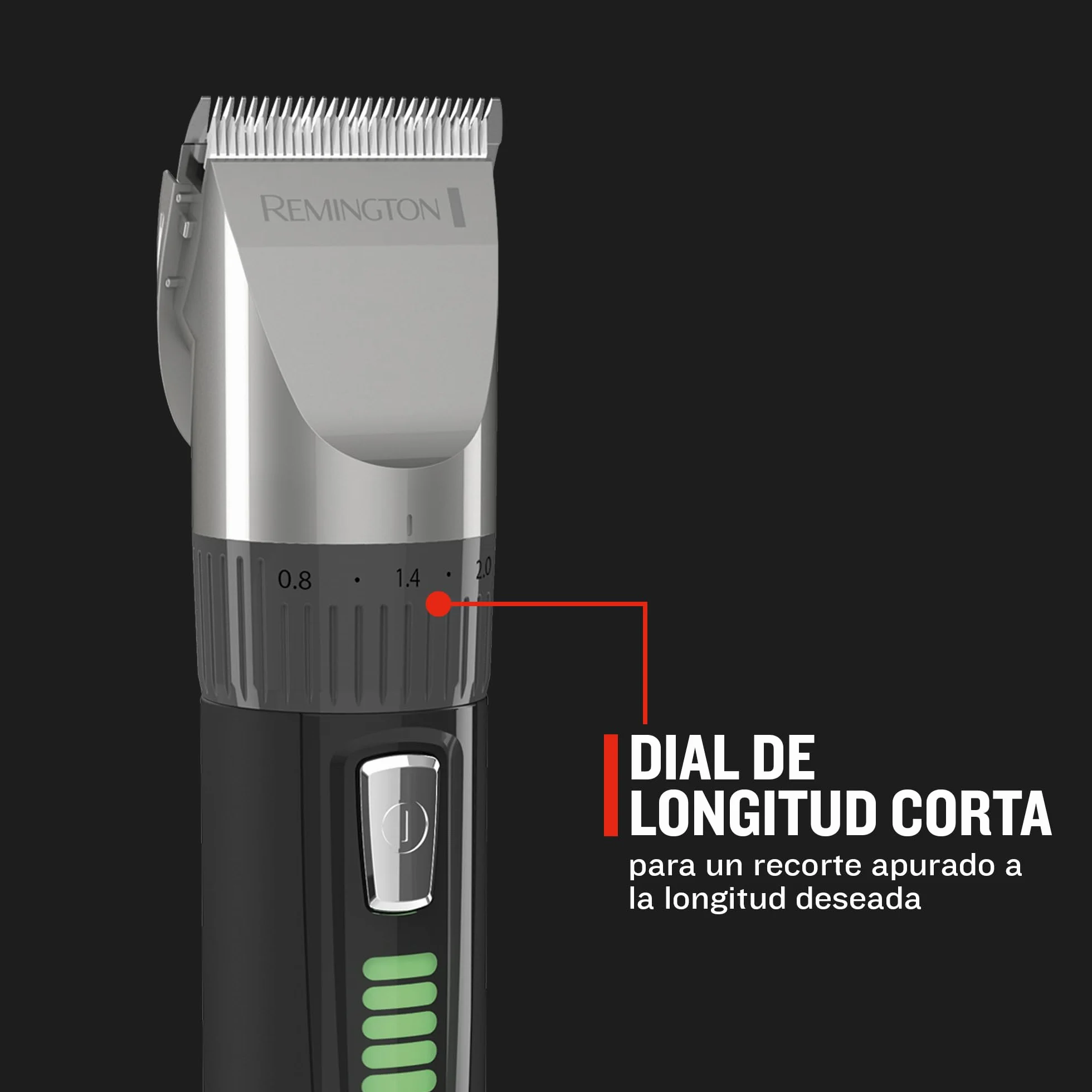 Remington Genius Máquina de Cortar Pelo Hombre cuchillas cerámica autoafilables 0,8-40 mm recargable inalámbrico litio HC5811