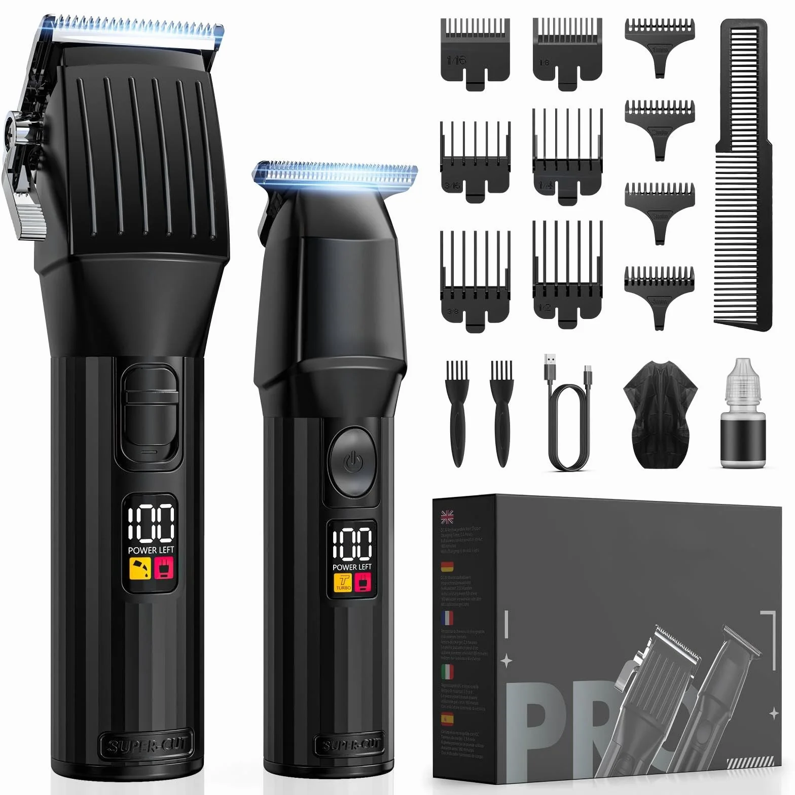 Cortapelos Hombre Maquina Cortar Pelo Profesional Recortadora Barba Maquina Afeitar