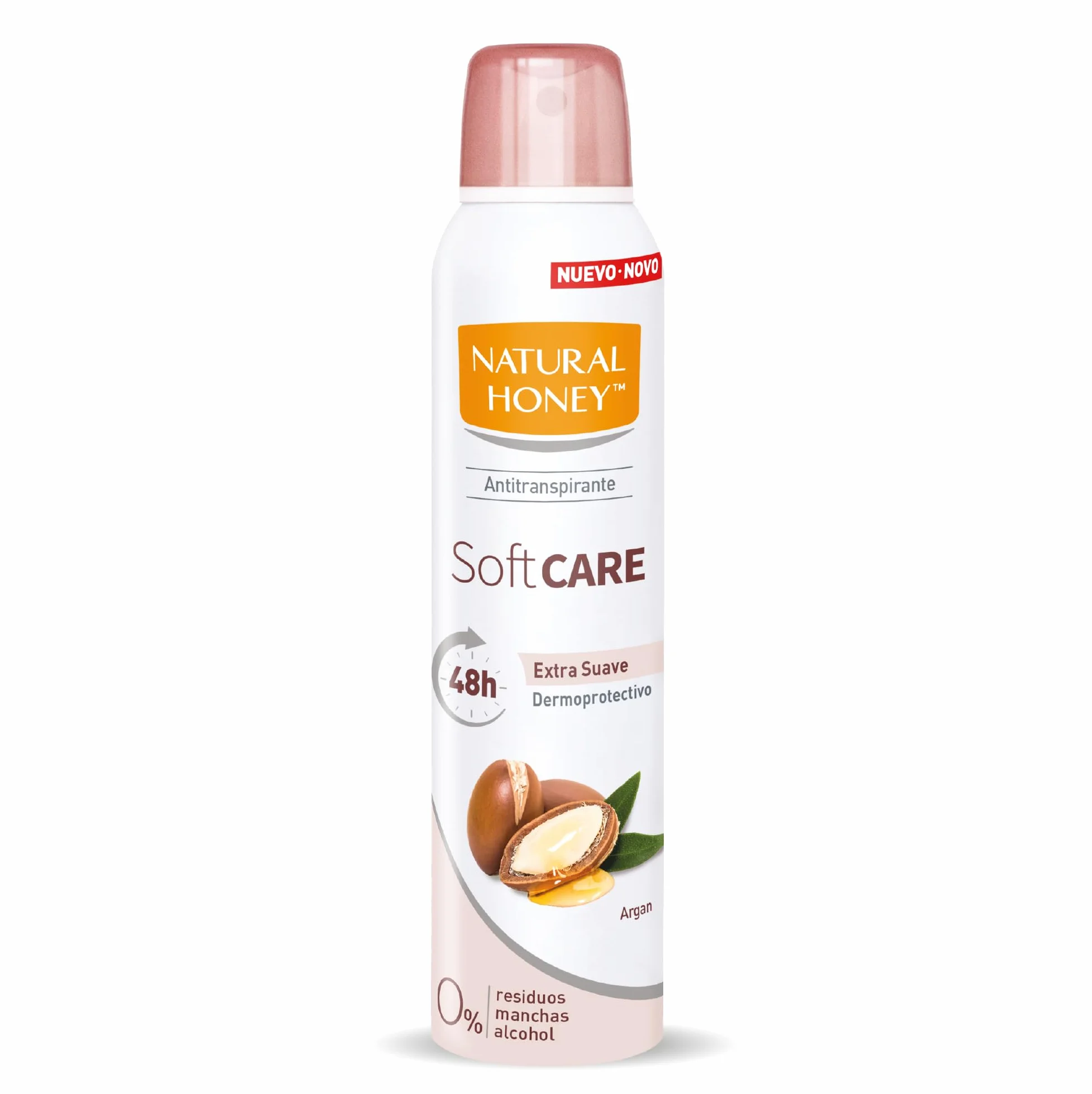 Natural Honey Soft Care Antitranspirante Argán Desodorante Spray Sin Alcohol 48H 200 ml