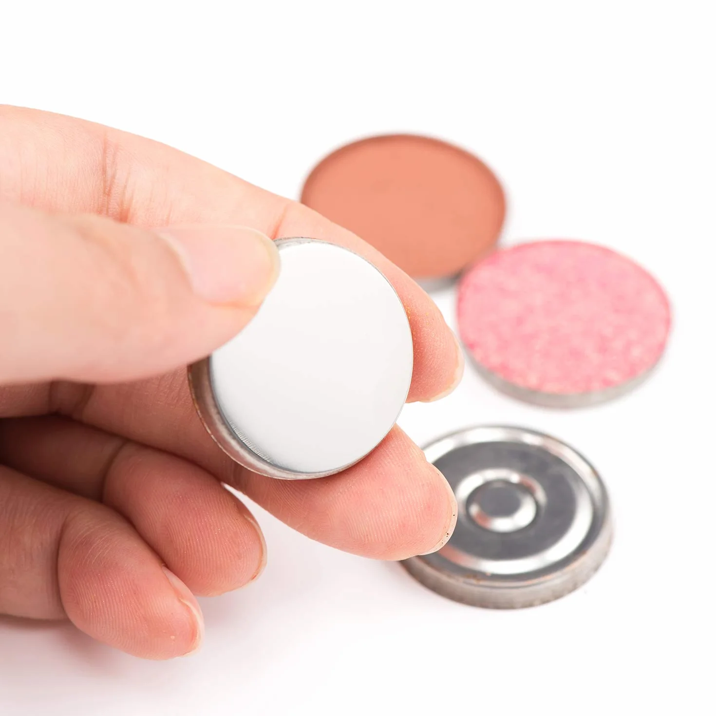 Allwon Pegatinas de metal 56 piezas paleta magnética maquillaje sombra ojos vacía