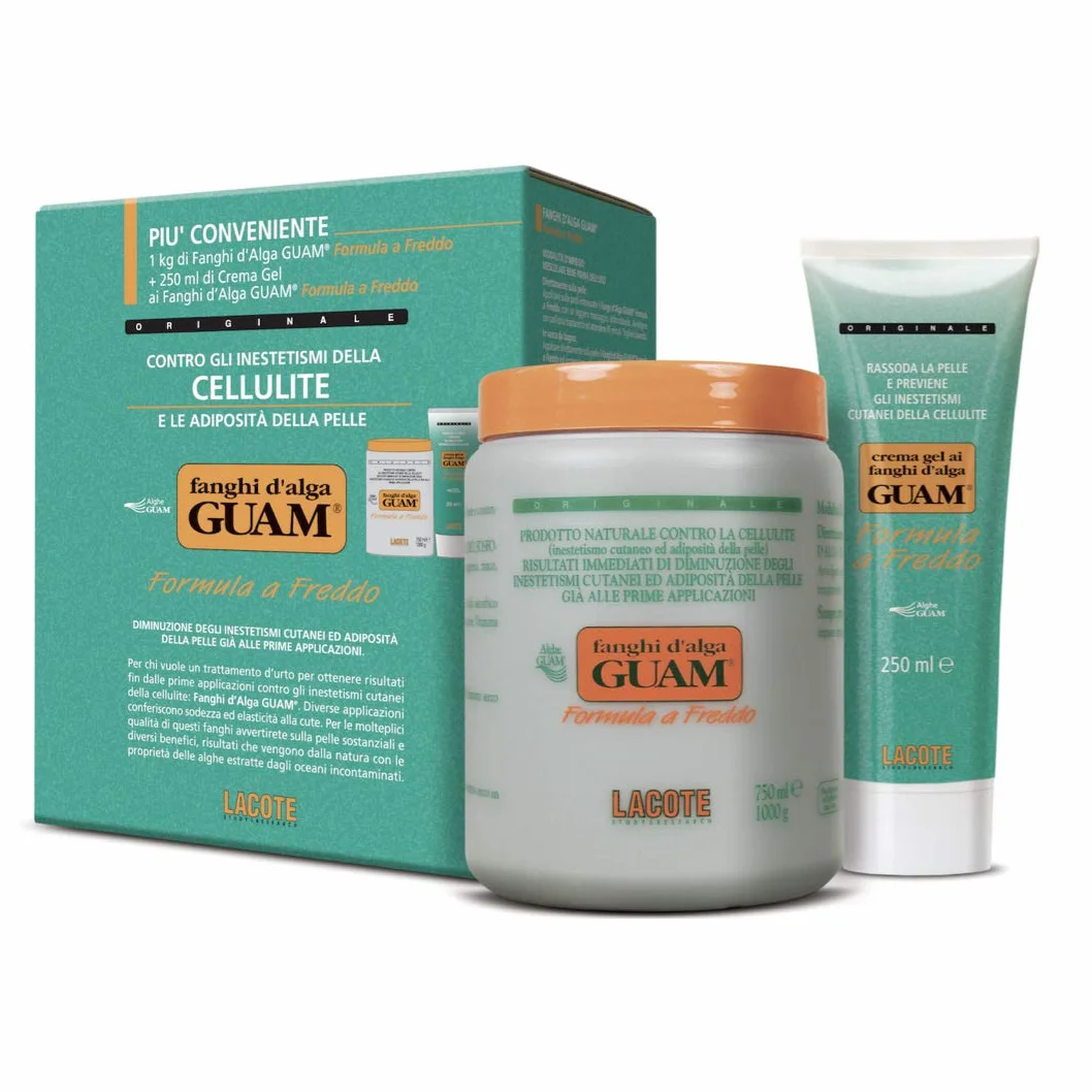 Guam Algas Marinas Barros Corporales Gel Crema 2-Piezas Set