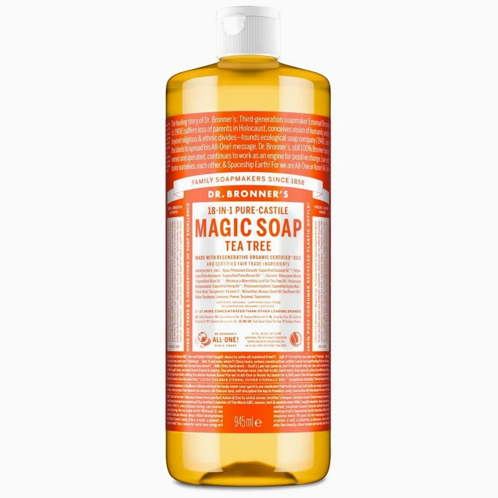 Dr. Bronners Tea Tree 32oz. Castile Soap (2 Pack) by Dr. Bronner's Magic Soaps