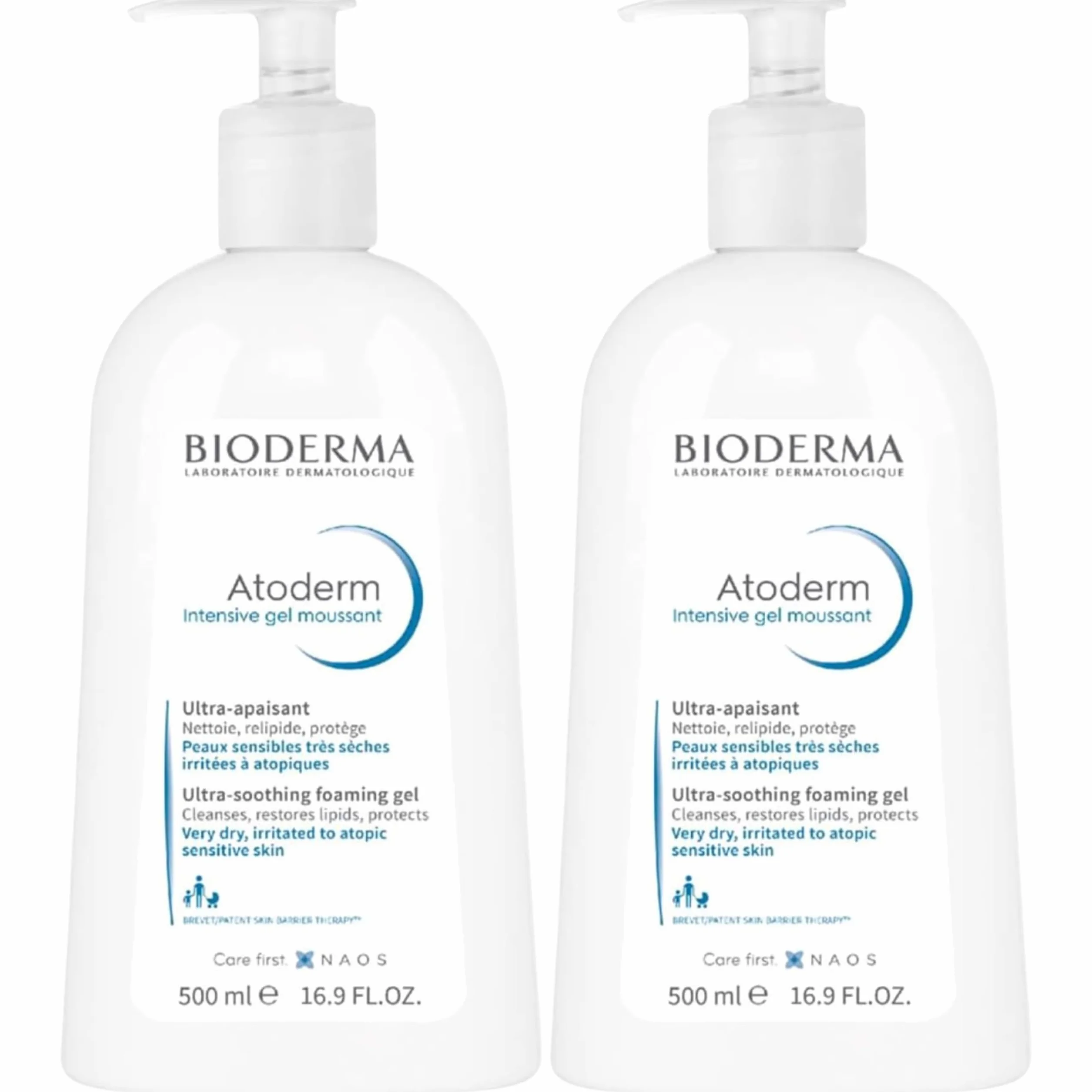 Atoderm espuma intensiva 2x500ML alivia picor protege sequedad